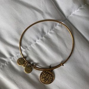 Alex and Ani Gold Lotus Bracelet